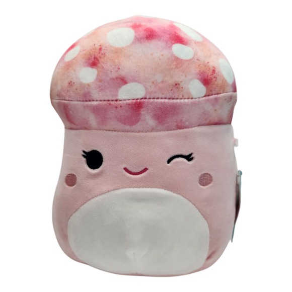 Original Squishmallows Mushroom Plush Pink White Spotted 8 Inch Kids Toy - Picture 1 of 6